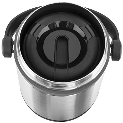 Emsa 509245 Isolier-Speisegefäß, Mobil genießen, 1.7 Liter, Mit 2 Speiseeinsätzen, 100% dicht, Schwarz/Anthrazit, Mobility - 2