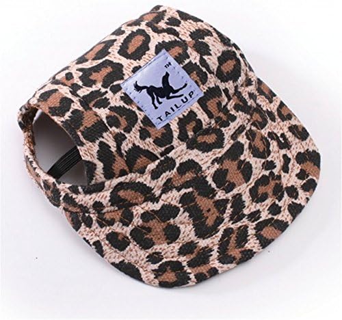 Creatwls Pet Summer Sun Visor Hat Adjustable Baseball Cap Dogs Sport Visor Sun Hat with Ear Holes Outdoor Walking Adjustable Pet Hat