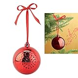 Adornos navideños en rojo y bajando potencia de salida de altavoz: 3 W botón de encendido/apagado