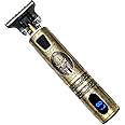 AMULISS Professional Mens Hair Clippers Zero Gapped Cordless Hair Trimmer Professional Haircut & Grooming Kit for Men Rechargeable LED Display