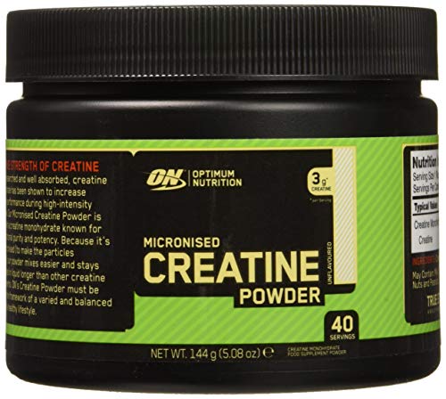 Optimum Nutrition Micronised Creatine Monohydrate - non aromatisé, 40 Portions - Creatine monohydrate, 144 g