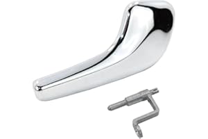 BIAREN Chromne Interior Door Handle with Connecting Bracket Rod Right for Vauxhall Opel Corsa D (2006-2014) 13297814 136045 136040