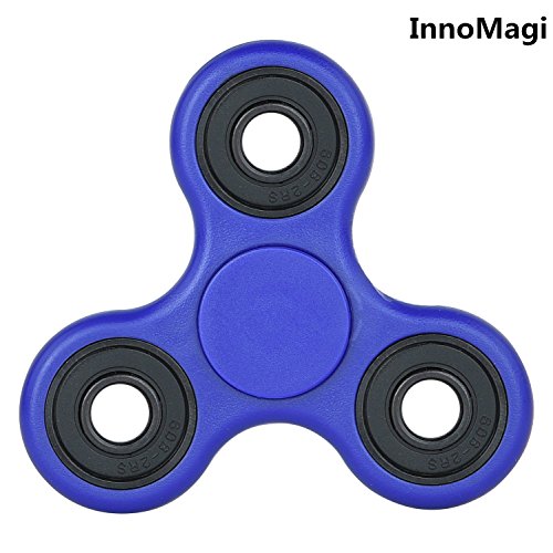 Tri Fidget Spinner Anxiety AttentionToy - Perfect For ADD, ADHD Relieves Stress, Autism And Anxiety And Relax for Children and Adults (Blue)