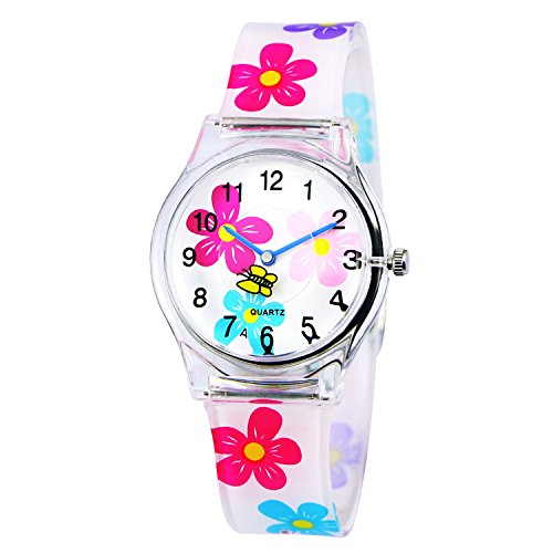 Zeiger Kinderuhr Quarzuhr Mdchen Uhr Mdchenuhr Lernuhr Silikon KW009