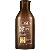 Redken Shampoo per Capelli Ricci e Secchi, Deterge e Nutre, Per Capelli Setosi e Ricci Scolpiti, Con Aloe Vera, All Soft Mega