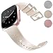 Produktbild Yandu Armband für Fitbit Versa, Klassische Weiches TPU Sports Ersatzband Uhrenarmband für Fitbit Versa Smartwatch (1 Champagner, Small)