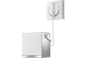 ECOVACS W2 OMNI Window Cleaning Robot with Multi-functional Station, Glass Cleaning Robot with 12-tier Protection System, Industry-leading Edge Cleaning Mode & 3-nozzle Spray Atomization Technology