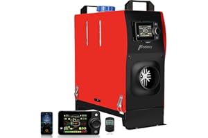 Hcalory Riscaldamento diesel da 12 V/24 V 8 KW con app Bluetooth, riscaldamento diesel ad aria all-in-one con telecomando, interruttore LCD, riscaldamento ad aria condizionata per auto, camper,