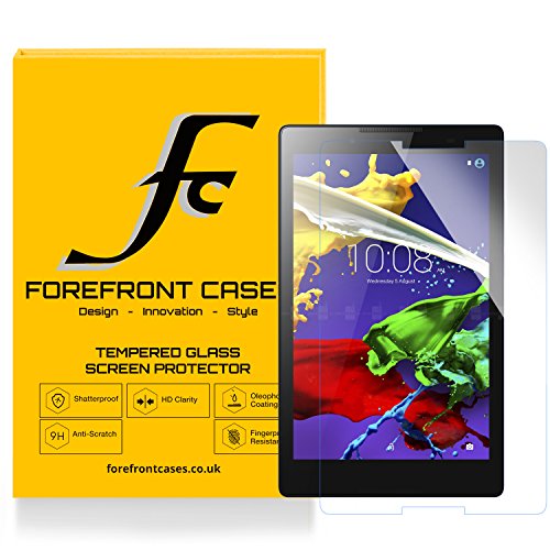 Forefront Cases® [HD KLARHEIT] Gehärtetes Glas Bildschirm Schutz Protektor Folie für Lenovo Tab 3 8 / Tab 2 A8-50 [ULTRA DÜNN nur 0.3mm]