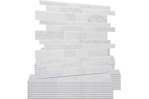 ‎WOSTICK WoStick 10-Stück Upgrade Dickere 2,5mm Klebefliesen 3d Selbstklebend Fliesen Küche Küchenrückwand platte (30,5 x 30,5 cm)