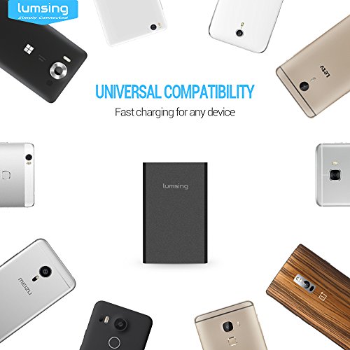 Lumsing Quick Charge 3.0 36W 4 Port USB Ladegerät Desktop Ladeadapter für Galaxy S7 / S6 / Edge / Plus, Note 5 / 4 und Smart Ports für iPhone 7 / 6s / Plus, iPad Pro / Air 2 / mini, LG, Nexus, HTC & mehr (Schwarz) - 6