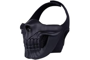 Huenco Tactique Airsoft Paintball Masque Camouflage Halloween Party Cosplay Demi Masque