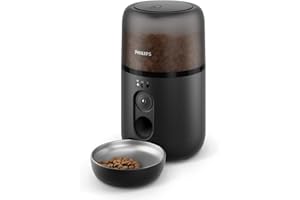 PHILIPS DOMESTIC APPLIANCES Philips Inteligentny Podajnik Karmy Dla Zwierząt, Wbudowana Kamera, Czujnik Ruchu, Harmonogram Posiłków, Powiadomienia, Technologia Przeciw Zatykaniu, Łatwe Czyszczenie Miska, Aplikacja (PAW5320/02)