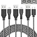 Price comparison product image [3 Pack - 2 Micro USB Cable + 1USB C Charger Cord Cable] 1.5m/4.9ft Long Nylon Braided USB Charger Cord Cable Charging Lead for Samsung Galaxy S8 S8+ Note 8, Sony Xperia XZ, Huawei P9 P10, LG V20 G5 G6, Nexus 5X 6P, HTC 10 U11S6/S7, Samsung Note 4/5, Nexus, LG, Sony, HTC, Motorola, Kindle, Nokia and More