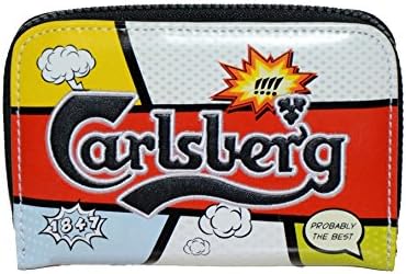 Calsberg Lady Floral Comics Woman Wallet Coin Purse Card ID Photos Holder Multicolour