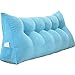 Produktbild Einfache Große Schlafzimmer-Rückenlehne Nacht Bett Kissen Weiche Hülse Lesen Abnehmbare Kinder Erwachsene Doppel (Tiffany blau, 90*20*50cm)