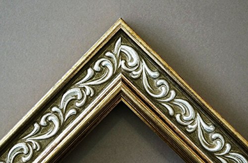 Spiegel Wandspiegel Badspiegel Flurspiegel Garderobenspiegel – Über 200 Größen – Verona Grün Gold 4,4 – Außenmaß des Spiegels 70 x 140 – Wunschmaße auf Anfrage – Antik, Barock - 3