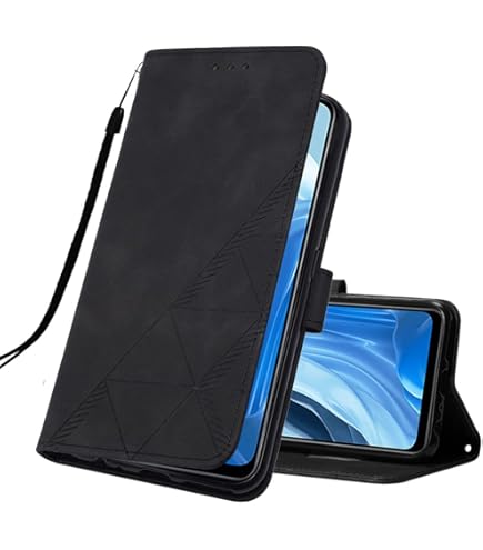 Asuwish Phone Case For Sony Xperia 5 V (6.1 Inches) Wallet Cover With Screen Protector Crossbody Wrist Strap Leather Flip Pattern Zipper Credit Card Holder Stand Cell Sony5 5V XQ-DE54 Women Men