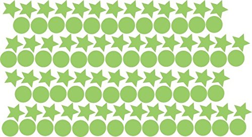 Wandtattoo Wandaufkleber Aufkleber Wandsticker wall sticker Wohnzimmer Schlafzimmer Kinderzimmer leuchtender Sternenhimmel Leuchtpunkt leuchten Leuchtsterne fluoreszierend Sterne bis 256 STK (M-set) - 2