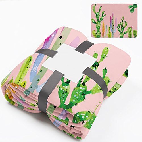 AINIF Office nap blanket children's flannel sofa blanket cover leg blanket,Cactus color cactus