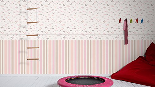 Esprit Home Bordüre Sweet Butterfly Kinderbordüre 5,00 m x 0,13 m beige bunt rosa 302901 - 3