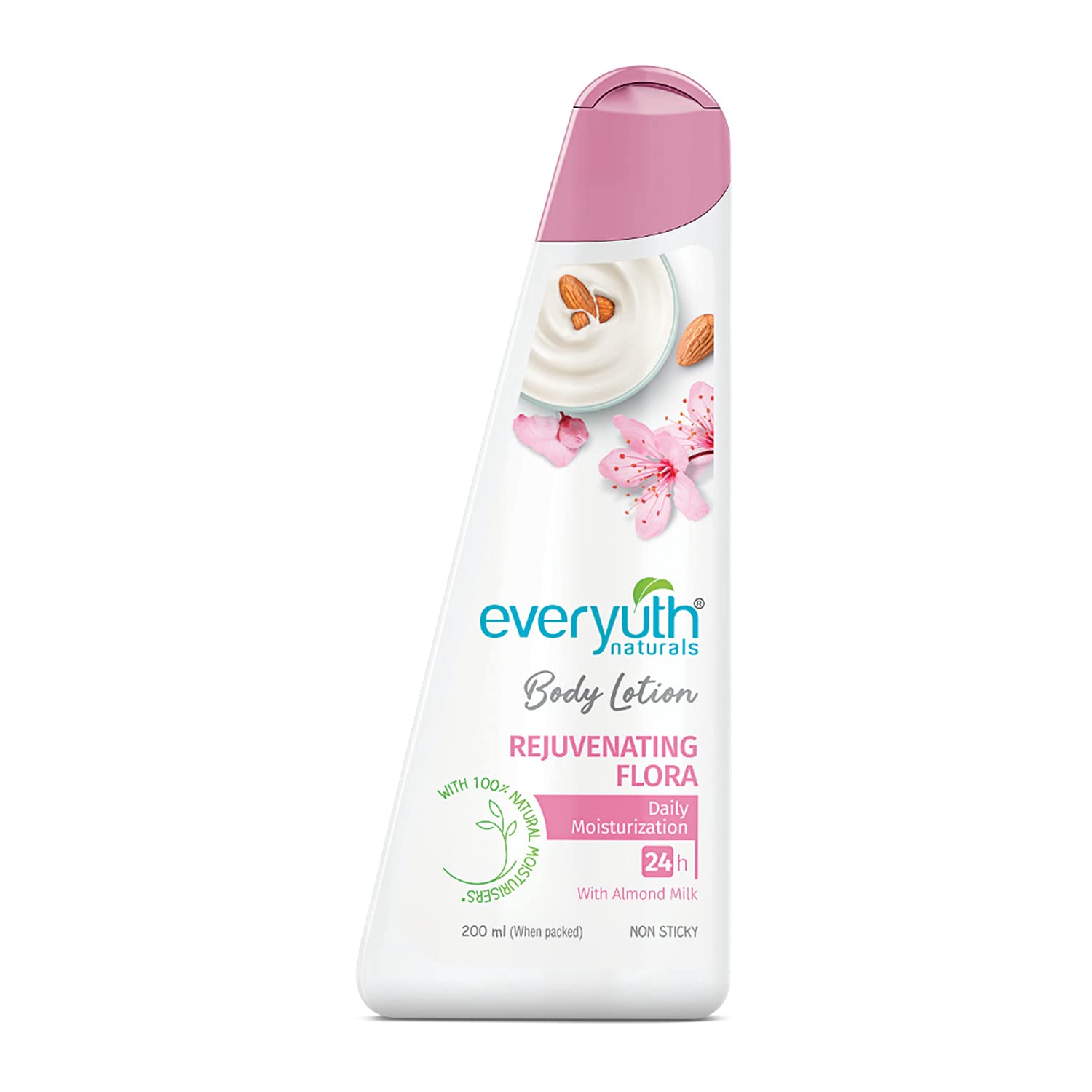 Everyuth Naturals Body Lotion Rejuvenating Flora| Non- Sticky|24 hr Moisturization|For all skin types |for Men & Women|100% N