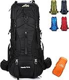 trekkingrucksack packen ★Kapazität: 70 + 5L, Abmessung: 13,0 X 10,6 X 30,7 Zoll, kann alle Ihre täglichen Notwendigkeiten halten