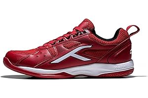 Hundred Raze Non-Marking Professional Badminton Shoes for Men | Material Upper: Polyester, Sole: Rubber | Suitable for Indoor Tennis/Squash/Table Tennis/Basketball & Padel