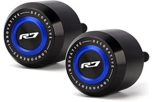 Modeer Compatible with Ya.maha YZF R7 2021~2024 Motorcycle Frame, Anti-Collision Fall Protection, Slider, Crash, Yzfr7 R 7 Accessories (Blue)