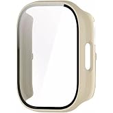 Microcase Xiaomi Redmi Watch 5 Lite i&ccedil;in Ekran Korumalı Sert Rubber Kılıf - AL3173 (Toz Pembe)