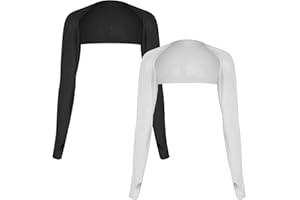 Giantree Cooling Shawl Covers, 2 Pack Arm Sleeves with Finger Hole Sun Protection Covers for Women Men for Golfing Riding Driving(colorA)