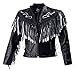 Produktbild Bangla Damen Lederjacke Bikerjacke Western Motorrad Fransen 1284 schwarz S