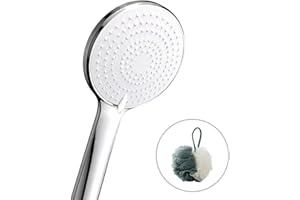 Caiery Grandi & Alta Pressione Soffione Doccia 13CM, Handheld Universale, Doccetta Premium ad a Risparmio Idrico, Massaggio per Spa