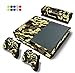 Produktbild Skin for XBOX ONE - Morbuy Design Folie Aufkleber schützende Haut Schale für Microsoft XBOX ONE Konsole und 2 Dualshock Controller Skins und Kamera Sticker Set + 10 pc Silikon Thumb Grips (Camo)
