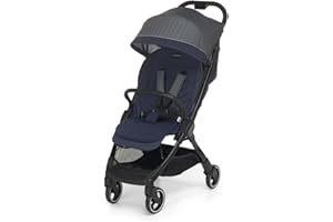 Foppapedretti Passeggino Leggero Ciao, per bambini 0-22 Kg (0-4 anni), Chiusura ad 1 mano, Self-Standing, Schienabile Regolabile, Ruote Ammortizzate, Porta Oggetti, Telaio in Alluminio, Sky