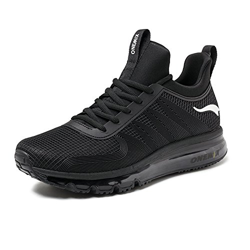 onemix Air Laufschuhe Turnschuhe Herren Fitness Schuhe mit Luftpolster Sportschuhe Sneaker Schwarz 45 EU onemix Air Laufschuhe Turnschuhe Herren Fitness Schuhe mit Luftpolster Sportschuhe Sneaker Schwarz 45 EU