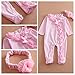 WangsAura®Cotton Newborn Girls Flower Clothes Baby Outfit Infant Romper Clothes With Head Band (Tag3M/1-2months, pink)