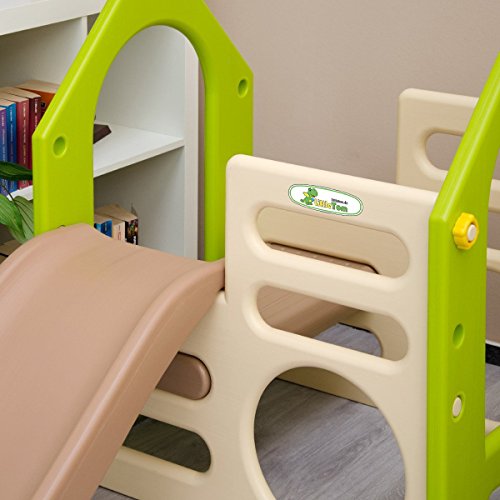 LittleTom Playhouse with Slide + Swing + Climbing walls | play Gym made of plastic for little Children 1-6 years | for indoors and outdoors | multicolor Beige Green Brown reviews LittleTom Playhouse with Slide + Swing + Climbing walls | play Gym made of plastic for little Children 1-6 years | for indoors and outdoors | multicolor Beige Green Brown
