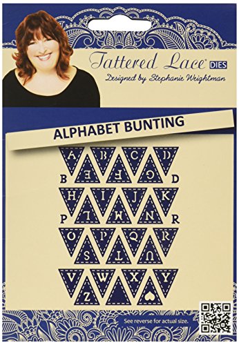 Tattered Lace Metal Die Alpha Bunting
