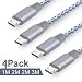 Produktbild Micro USB Kabel,Hootech® [4Pack] 1M 2M 2M 3M Lang Nylon USB Ladekabel Schnellladekabel Android Smartphones für Samsung Galaxy S7 / S7 Edge / S6 / S5 / S4 / S3, Note 5 / 4 / 3,HTC,LG,Sony, Nexus, Blackberry, Nokia, Motorola, Huawei, Kindle,Android Smartphone -Grau