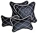 Pegasus Premium Black And Silver Double Quilted Combo Set - Car Cushion Set + Car Neck Rests (Set of 4 pieces) Maruti Baleno RS.799.00