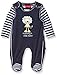 SALT AND PEPPER Baby Boys Crew Neck Long Sleeve Footies -  Blue - 0-3 Months