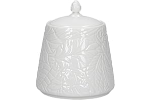 LA PORCELLANA BIANCA La Porcelaine Blanche - Sucrier dans Gift Box - Décoration Maison, Cuisine - Ligne Forêt - Idée Cadeau - Porcelaine - 9 x 9 x H 10,5 cm, 1 unité