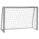 Maße 180 x 120 x 60 cm HUDORA Kinder, Jugendliche & Erwachsene Fußball-Tor Expert 180 Garten Fußballtor, grau