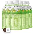 Mogu Mogu Flavored Drinks 6x320ml, MELON - Nata De Coco Juice - Refreshing Taste - Fun Drinking During Hot Summers Or Take Them On Trips & Picnics Boxed Treatz