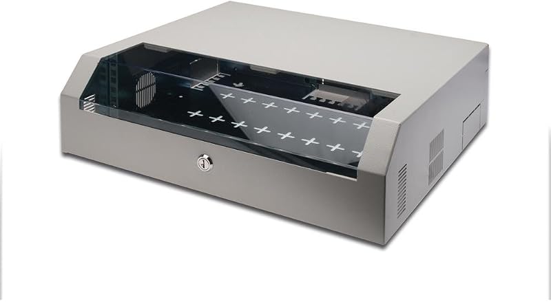 DIGITUS Netzwerk-Schrank 19 zoll 3 HE + 2 HE - Horizontale Aufputz-Wandmontage - Kompakt - Traglast 30 kg - Grau
