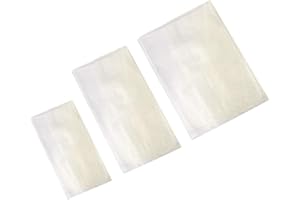 Milepetus 100 Stück Karpfenangeln PVA Taschen, schnelle wasserlösliche Köder Tasche für Boilie Rig Solid Baits Karpfen Angeln Zubehör Werkzeuge,3 Größe