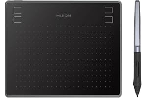 HUION HS64 Graphics Drawing Tablet, 6.3 x 4 inch Battery-Free Pen Tablet with Tilt Function, 8192 Pressure Sensitive for Digital Art, Painting & Design, Compatible with Windows, Mac, Android & Linux