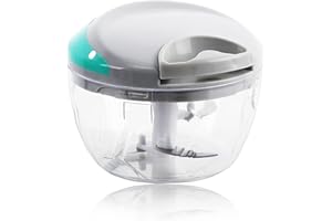 JIANFA Manual Food Chopper Vegetable Chopper Meat Grinder Blender for Chopping Fruits Vegetables Nuts Herbs Onion Garlic for Salsa Salad Pesto Coleslaw Puree