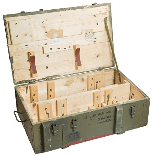 Munitionskiste AD81 Aufbewahrungskiste ca 82x51x29cm Militärkiste Munitionsbox Holzkiste Holzbox Weinkiste Apfelkiste Shabby Vintage - 2